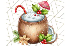 Christmas Penguins The Beach Clipart PNG, Tropical Holiday Product Image 3