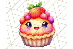 Sweet Treat Face PNG Clipart, Cute Kawaii Dessert Art Png Product Image 3