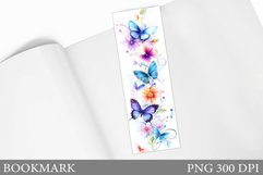 Butterflies Bookmark Design. Butterfly Bookmark Sublimation Product Image 1