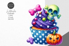 Halloween clipart, Cupcake clipart, Autumn clipart Product Image 1