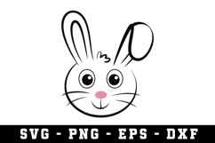 Bunny Ear &amp; Face SVG | SVG Cut files | Cricut Product Image 1