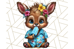 Summer Christmas Clipart PNG, Tropical Holiday Art Clip Art Product Image 3