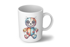 Skull Face Stitched Doll Halloween Voodoo PNG Cute Product Image 6