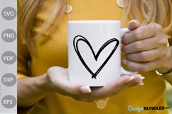 Retro Heart SVG Cut Files / Retro Girl Tshirt Design Product Image 2