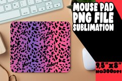 Stylish Glittery Leopard Print Mouse Pad Design PNG Product Image 1