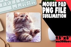 Amusing Kitty Comedy Mousepad PNG Product Image 1