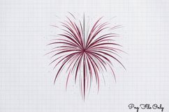 Happy New Year Fireworks Clipart PNG Product Image 1