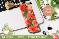Cute Flowers Bookmark Printable, Nature Bookmark Print Product Image 1