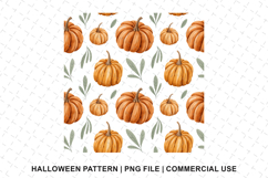Halloween Pumpkin Pattern Png | Sublimation | Digital Paper Product Image 1
