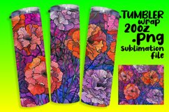 Bright Floral Design for 20oz Tumbler Wraps Product Image 1