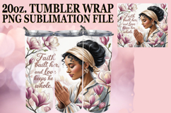 ENCHANTING MOMENTS 20oz TUMBLER WRAP, Praying Woman Product Image 1