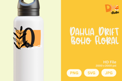 Dahlia Drift Boho Floral Monogram Product Image 1