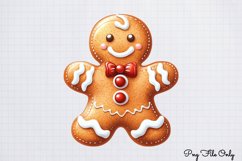 Christmas Gingerbread Clipart PNG Product Image 1