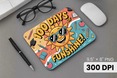 100 days of school Mouse Pad, Teacher PNG Sublimation Design Product Image 1