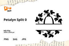 Petalyn Split Monogram Product Image 1