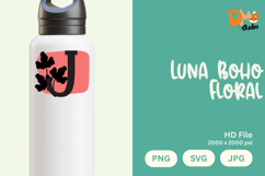 Luna Boho Floral Monogram Product Image 1