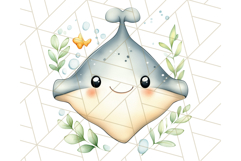 Under the Sea Nursery Clipart, Ocean Animals PNG Product Image 3