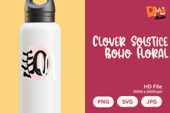 Clover Solstice Boho Floral Monogram Product Image 1