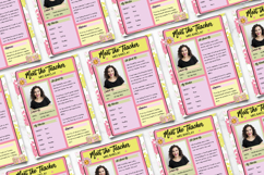 Editable Canva Meet the Teacher Flyer | Cute School Template Product Image 2