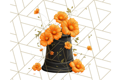 Floral Sewing Clipart PNG Vintage Sewing Elements Needlework Product Image 3