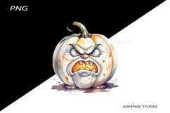 Halloween white Pumpkin Clipart Product Image 1