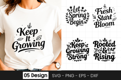 Keep It Growing Motivational SVG PNG Product Image 1