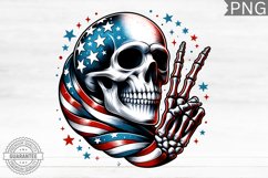 4th of July Skeleton - 4th Of July PNG Design Product Image 1
