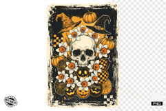 Distressed Vintage Halloween Design Clipart Product Image 1