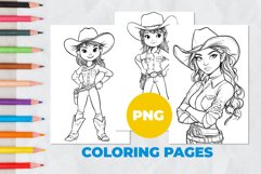 Cowgirl Coloring Pages | Coloring book Product Image 1