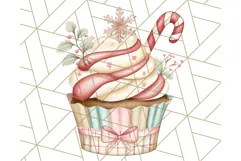 Christmas Sweet Shoppe Clipart PNG, Pastel Bakery Art Product Image 3