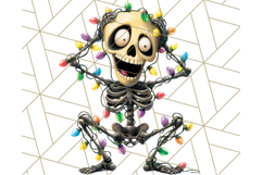 Quirky Skeleton Clipart PNG, Funny Halloween Bones Art Product Image 3