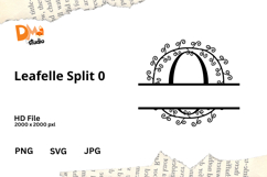 Leafelle Split Monogram Product Image 1
