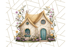 Whimsical Cottagecore Cottage PNG Clipart, Fairy House Png Product Image 3