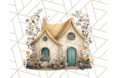 Whimsical Cottagecore Cottage PNG Clipart, Fairy House Png Product Image 3