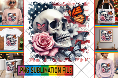RADIANT TSHIRT Designs Magic PNG, Skull USA Product Image 1