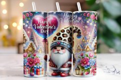 Happy Valentine's Day Tumbler Wrap Sublimation Product Image 1