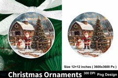 Christmas Ornaments PNG Round Sign PNG, Christmas Round Sign Product Image 1