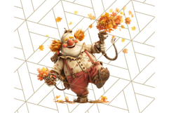Autumn Circus Performers Clipart Vintage Characters PNG Product Image 3