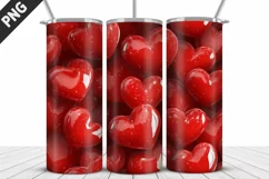 Valentines Love Skinny Tumbler PNG Wrap| Valentines Tumbler Product Image 4
