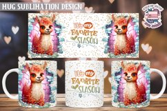 Christmas Mug Wrap Sublimation Funny Quote 3D Wall Animal Product Image 1