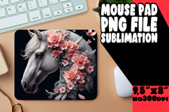 BRIGHT MOUSE PAD SUBLIMATION STYLE, Horse Product Image 1