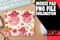 Elegant Retro Smile Pattern Earring Sublimation PNG Product Image 1