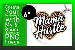 Bright Round Design Coaster PNG , Mother&#039;s Day Product Image 1