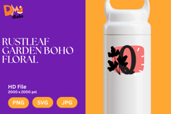 Rustleaf Garden Boho Floral Monogram Product Image 1
