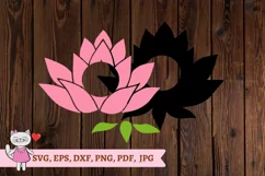 lotus svg, lotus yoga svg for Full Wrap Venti Cold Cup 24 oz Product Image 2