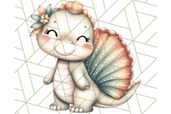 Cute Cartoon Dinosaur Clipart PNG, Prehistoric Animals PNG Product Image 3