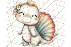 Cute Cartoon Dinosaur Clipart PNG, Prehistoric Animals PNG Product Image 3