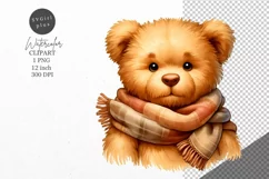Autumn clipart, Teddy bear clipart, Teddy clipart Product Image 1