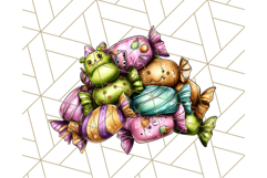 Spooky Carnival Characters Clipart PNG, Halloween Clipart Product Image 3