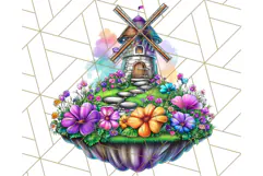 Bright Floating Island PNG Clipart for Fantasy Worlds & Maps Product Image 3